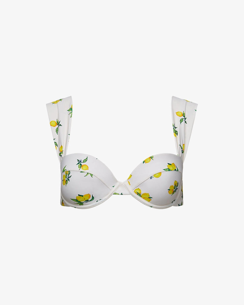 Claudia  Ditsy Lemons Bikini Top