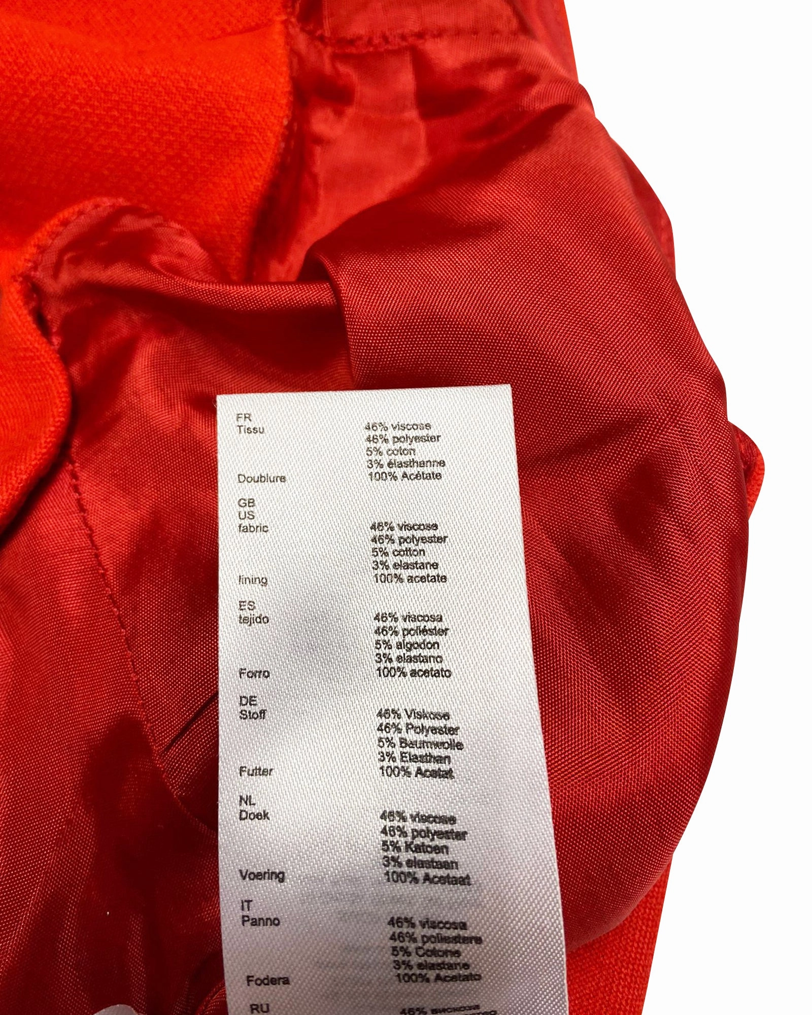 Claudie Pierlot Scalloped Skirt in Red Viscose