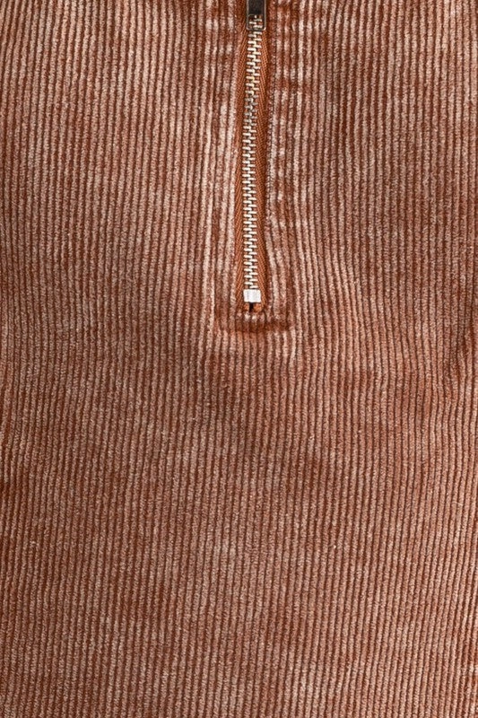 Coffee Shop Date Corduroy Mini Dress