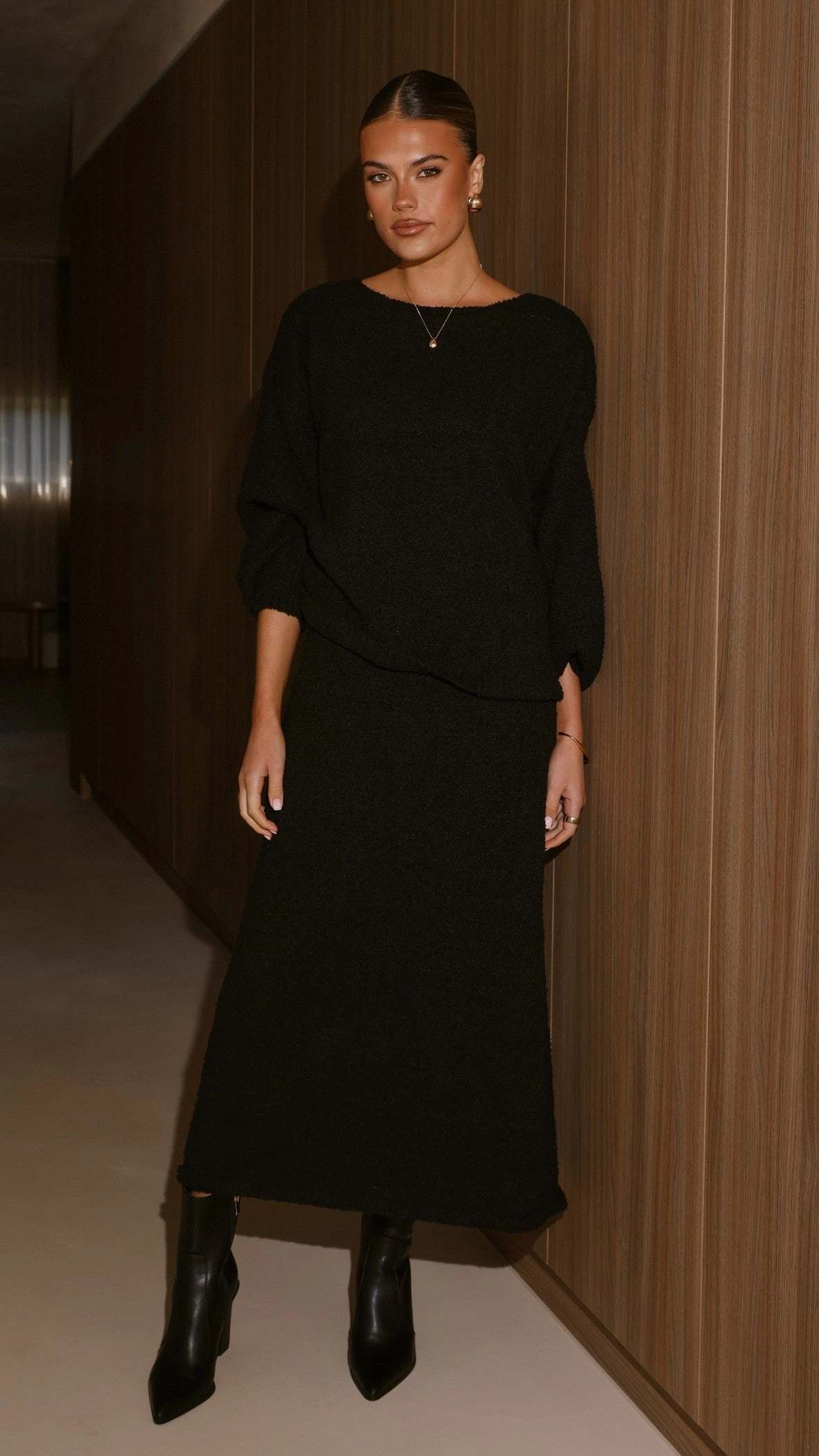 Cohen Knit Jumper - Black