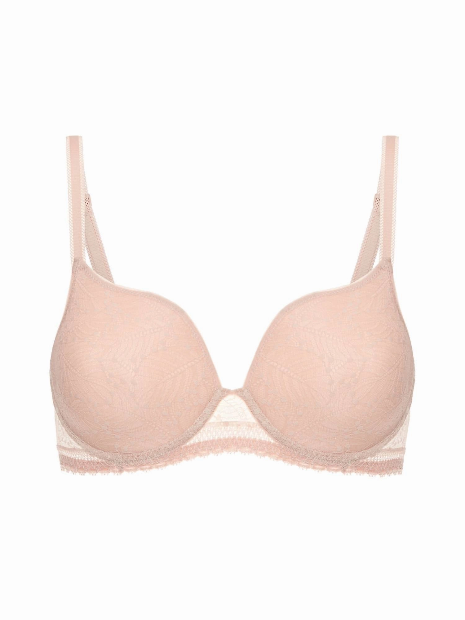 Comete 3D Plunge Bra In Pink Sand