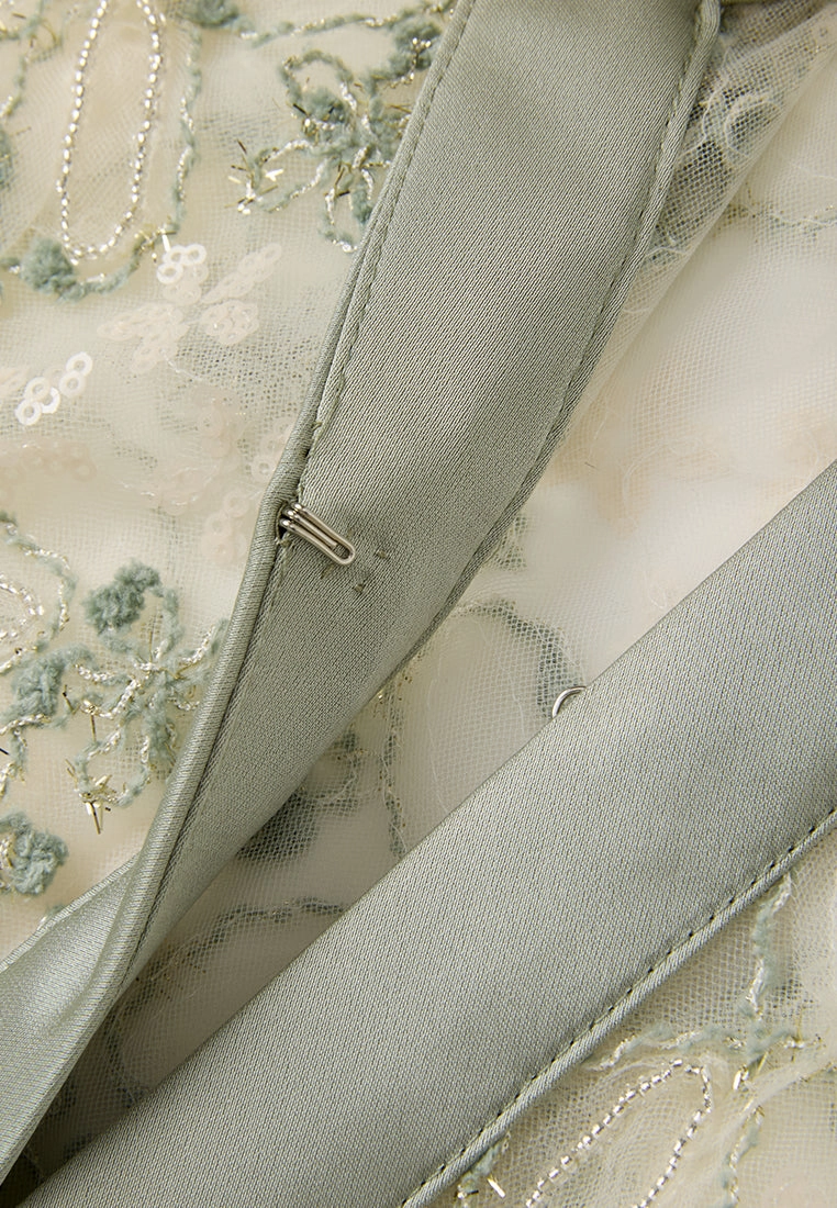 Contrasting-trim Mesh Jacket