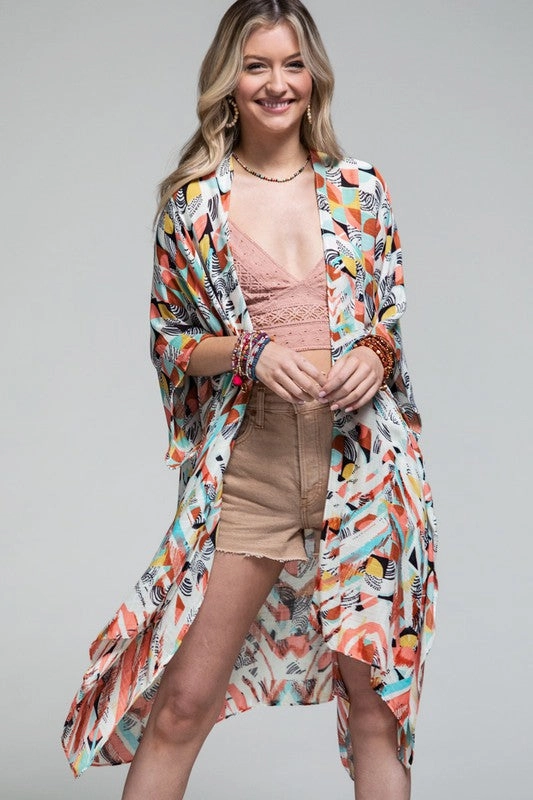 Copa Cabana Open Front Kimono