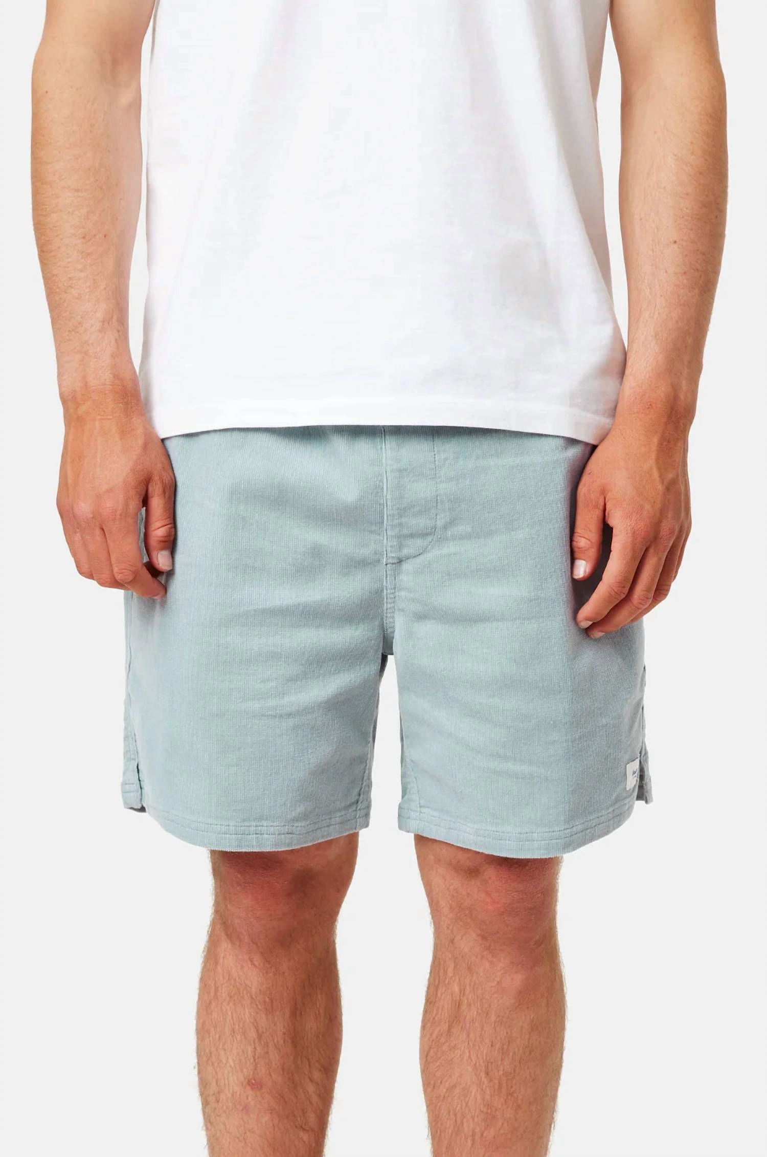 Cord Local Shorts In Light Blue