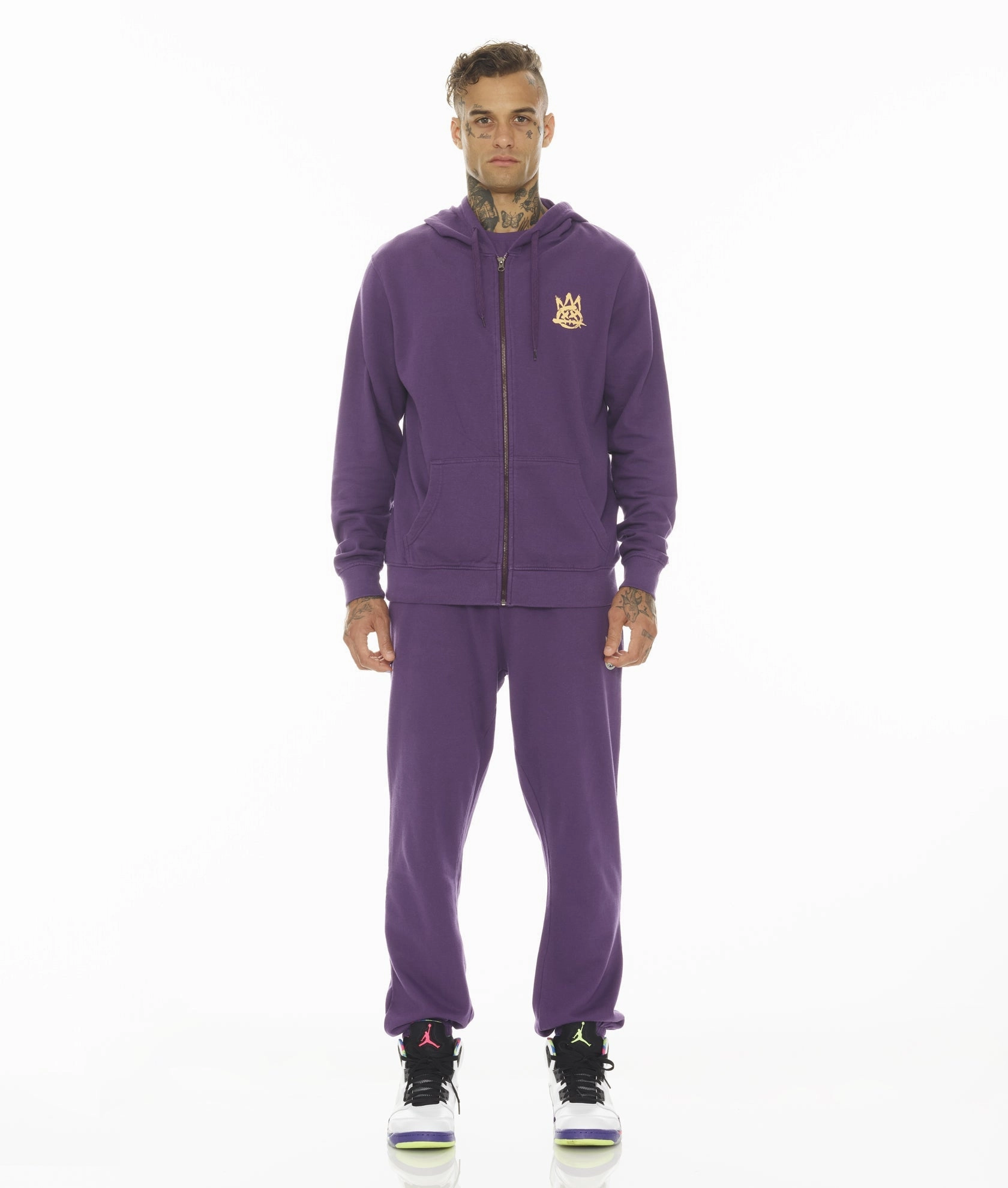 CORE SLIM SWEATPANT IN ACAI