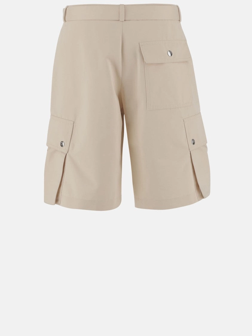 Cotton And Linen Cargo Short Pants