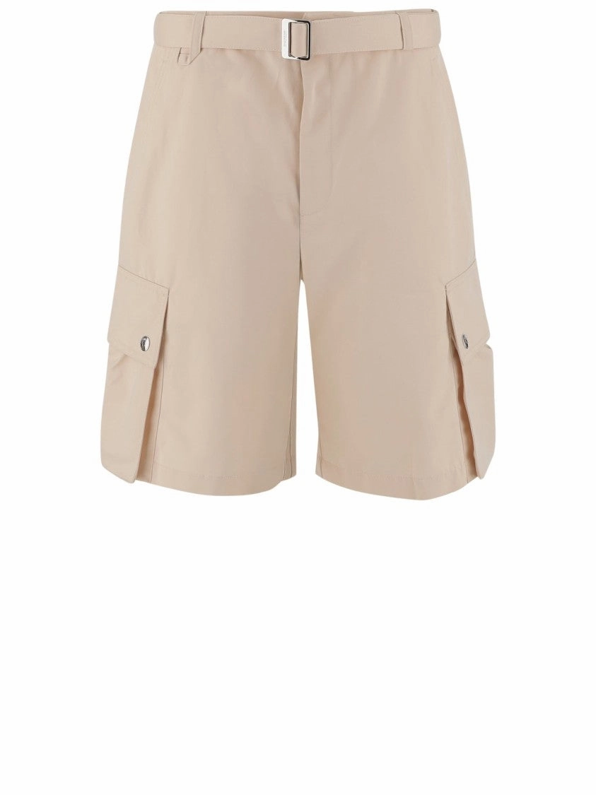 Cotton And Linen Cargo Short Pants