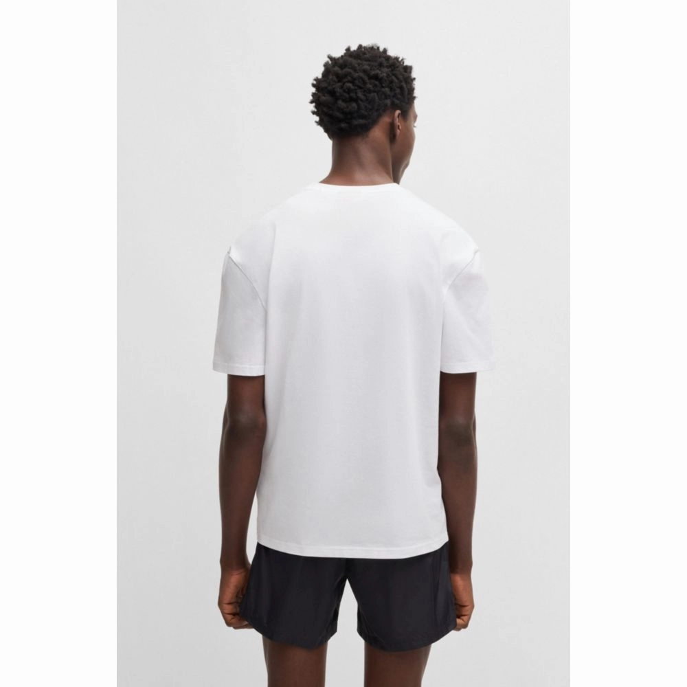 Cotton-jersey T-shirt with SPF 50  UV protection