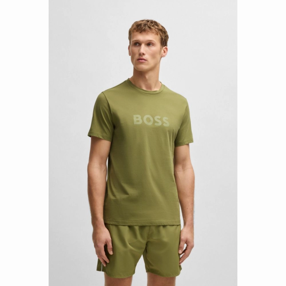 Cotton-jersey T-shirt with SPF 50  UV protection