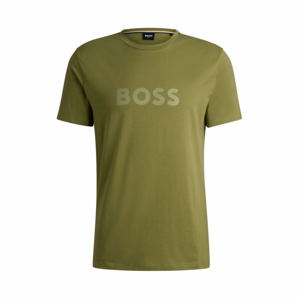 Cotton-jersey T-shirt with SPF 50  UV protection