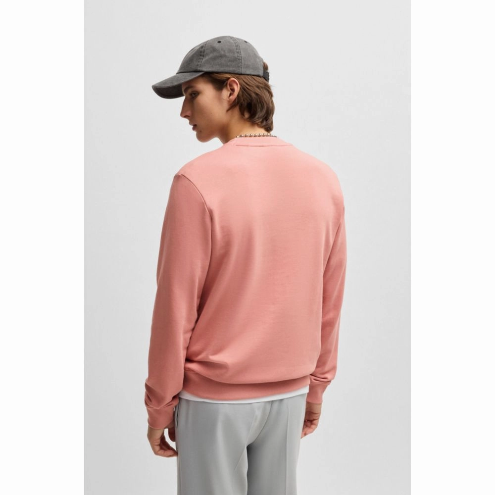 Cotton-terry regular-fit sweatshirt with logo print