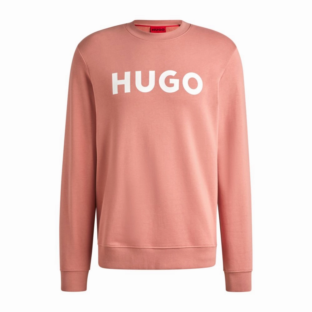 Cotton-terry regular-fit sweatshirt with logo print