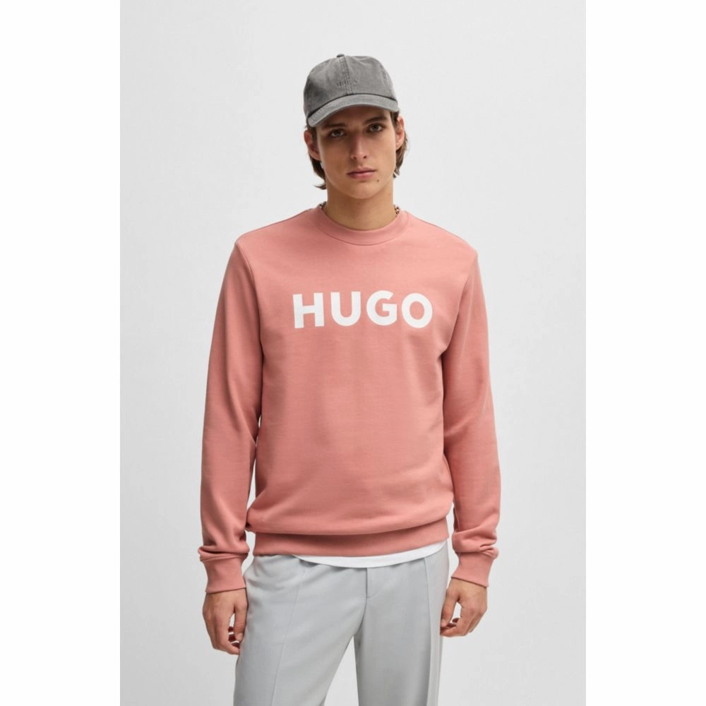 Cotton-terry regular-fit sweatshirt with logo print