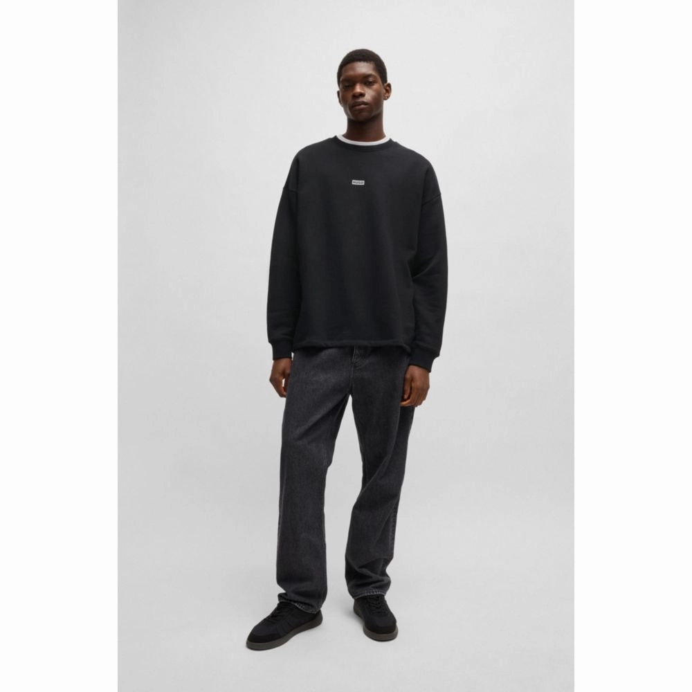 Cotton-terry sweatshirt with logo print