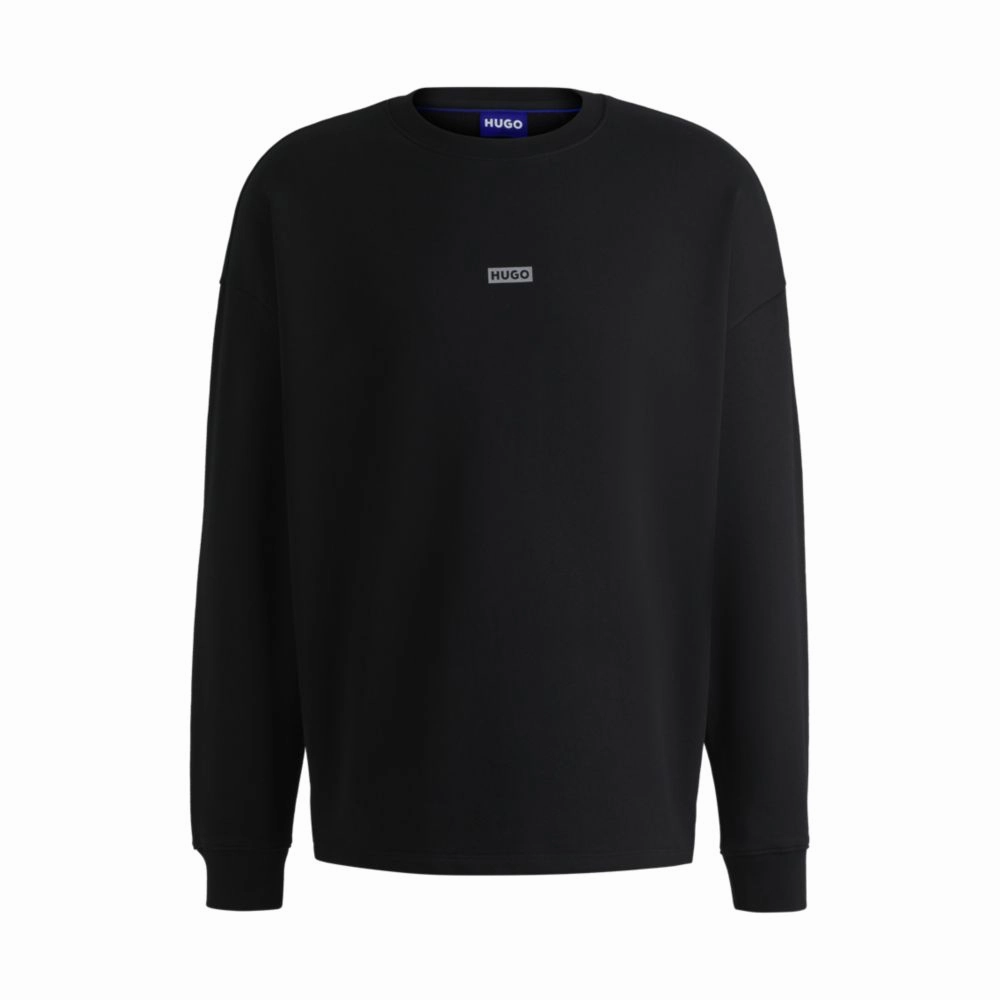 Cotton-terry sweatshirt with logo print