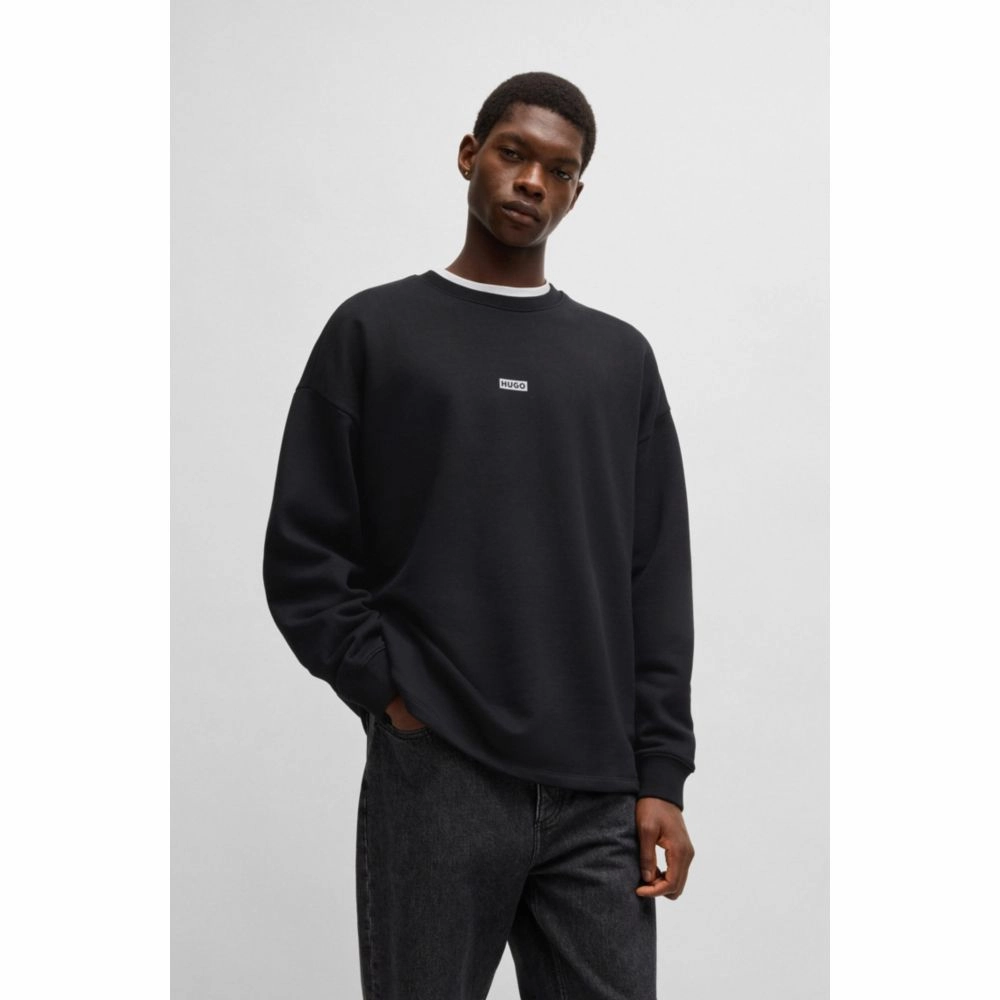 Cotton-terry sweatshirt with logo print