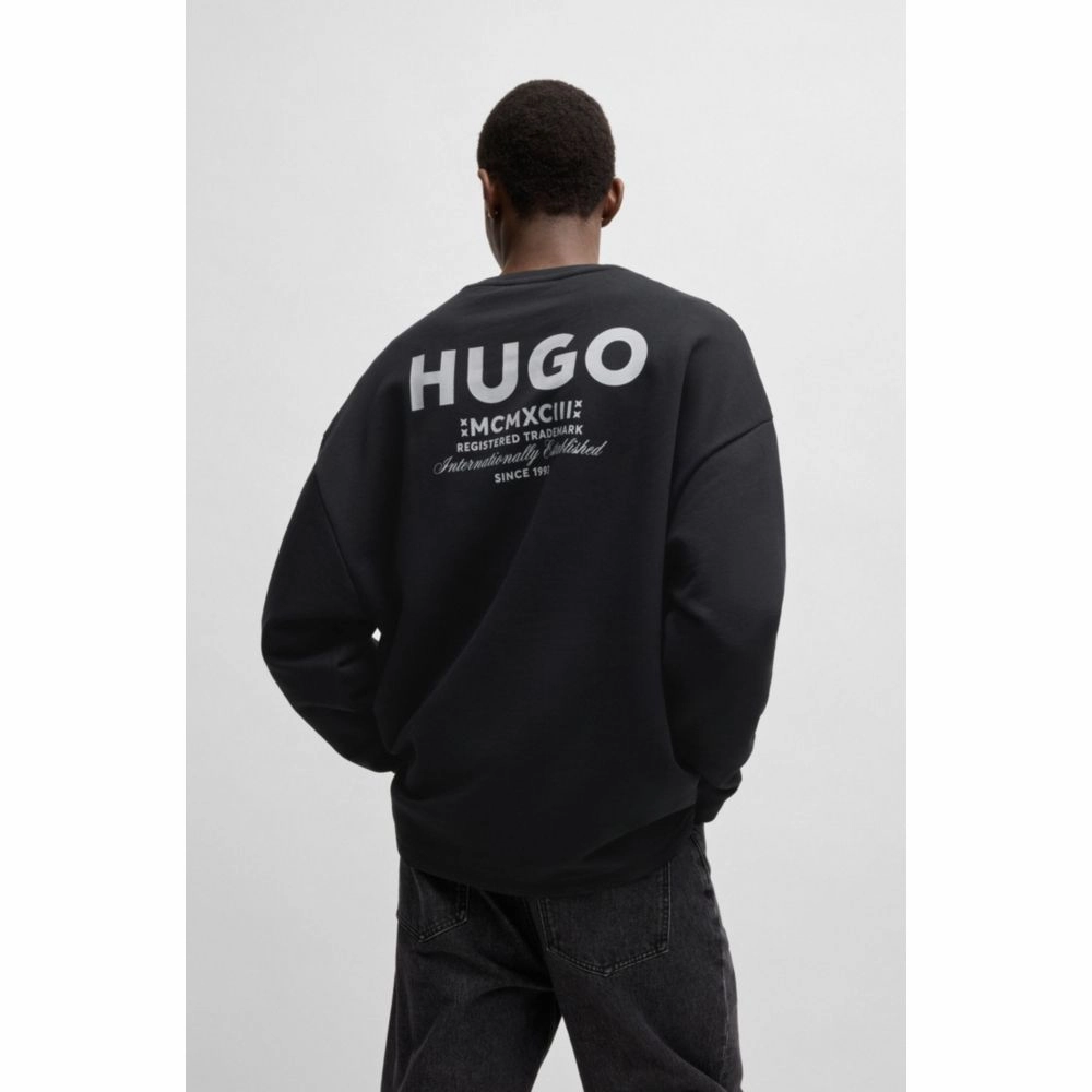 Cotton-terry sweatshirt with logo print