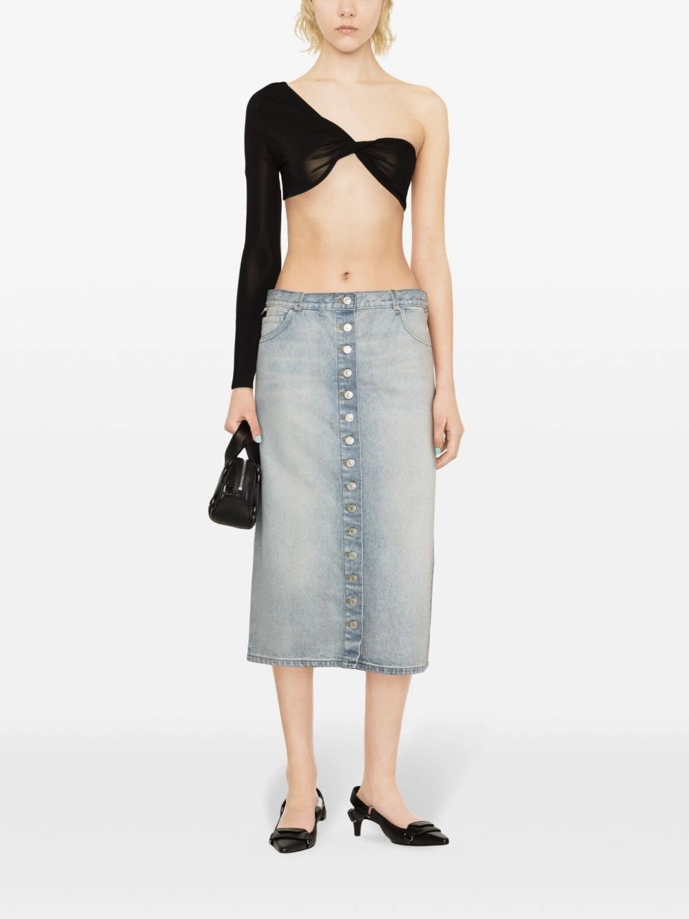 Courreges Pre Women's Skirts Clear blue