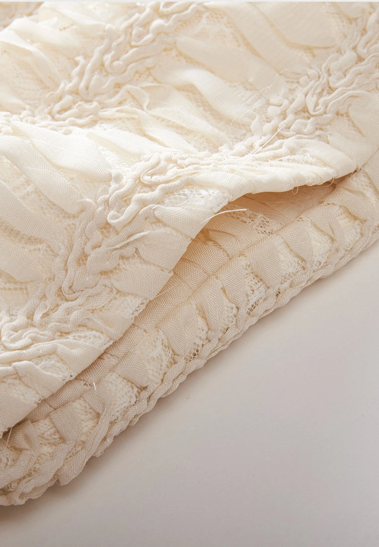 Crease-detail Patchwork Long Sleeves Jacket