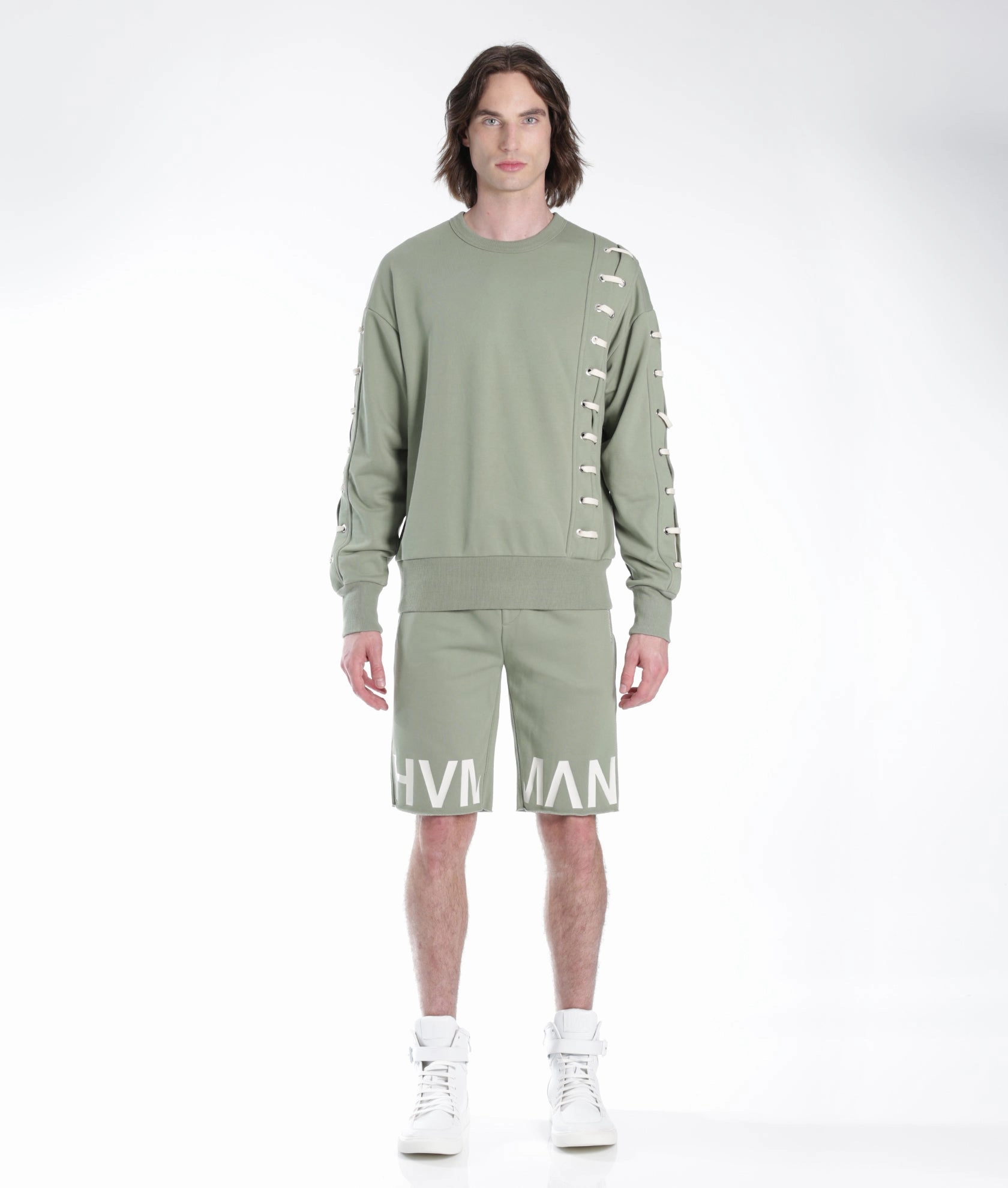 Crew Sweatshirt In Aspen Lace