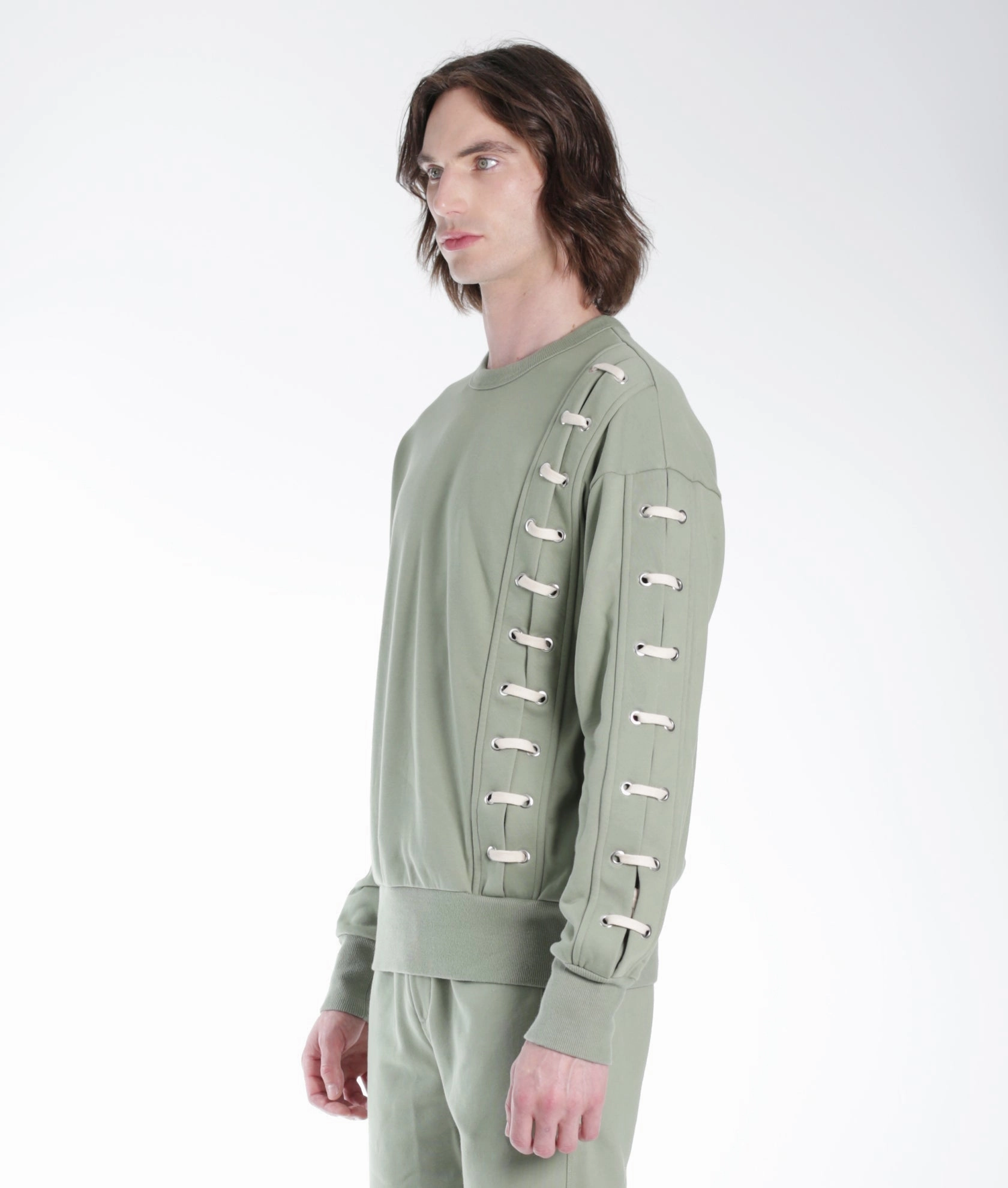 Crew Sweatshirt In Aspen Lace