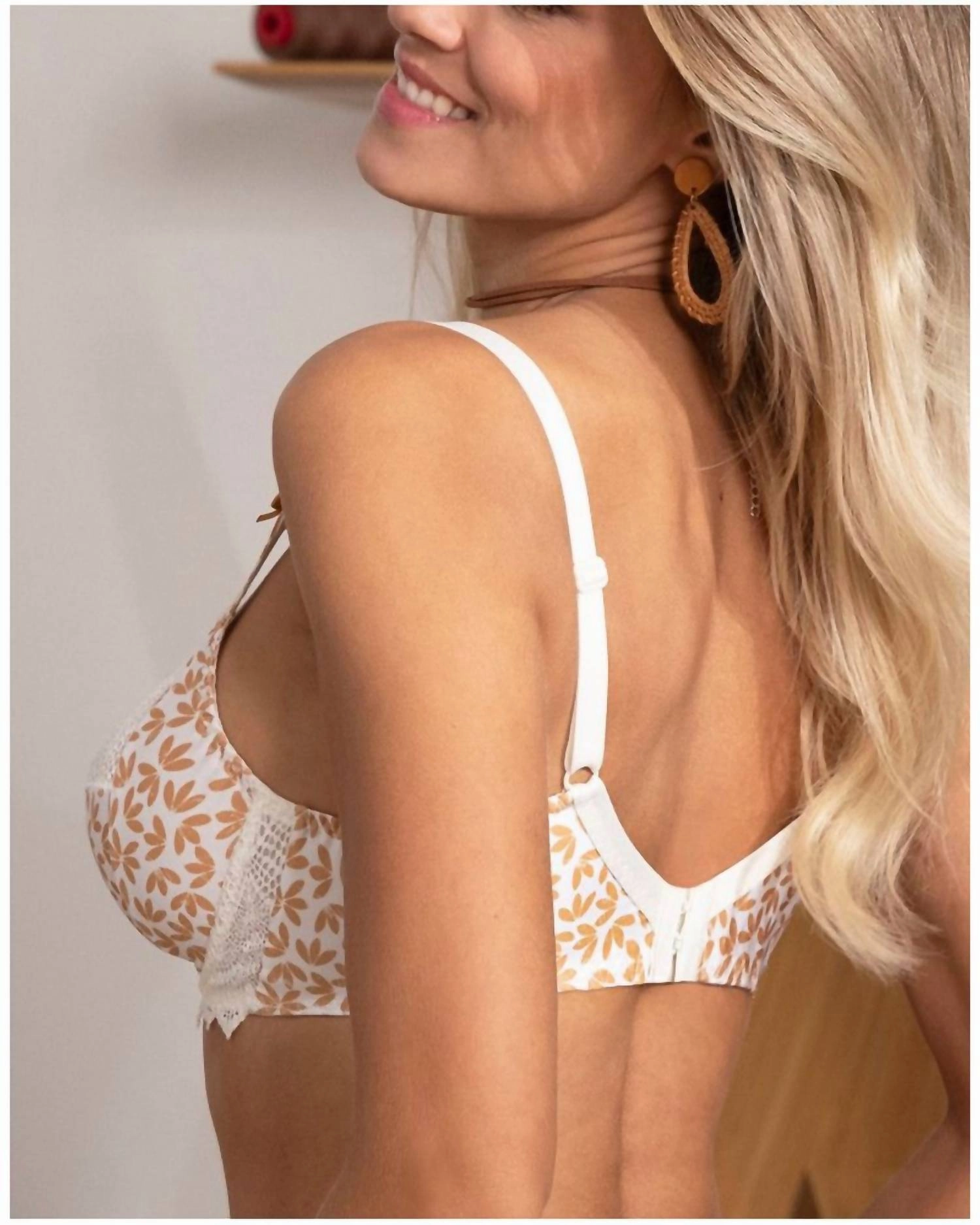 Crochet Boheme 3 Parts Full Cup Bra In Camel Boheme