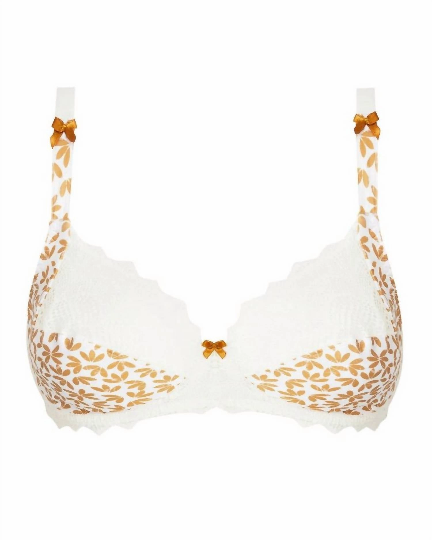 Crochet Boheme 3 Parts Full Cup Bra In Camel Boheme
