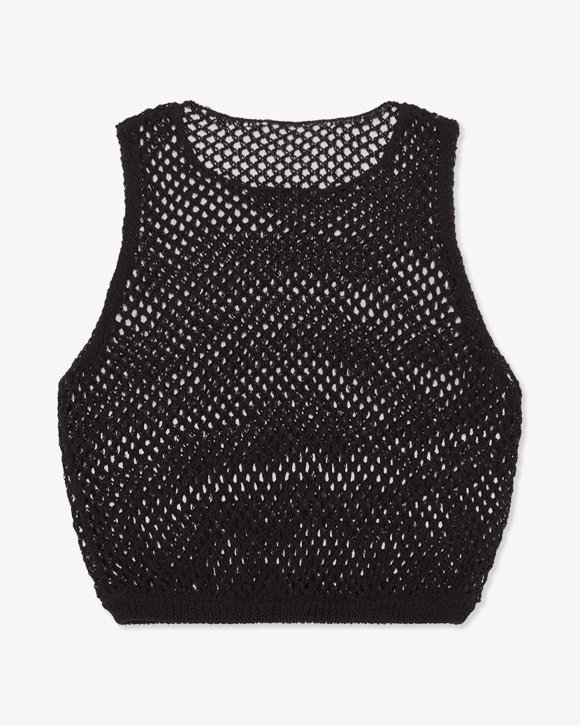 Crochet Ruched Crop Top