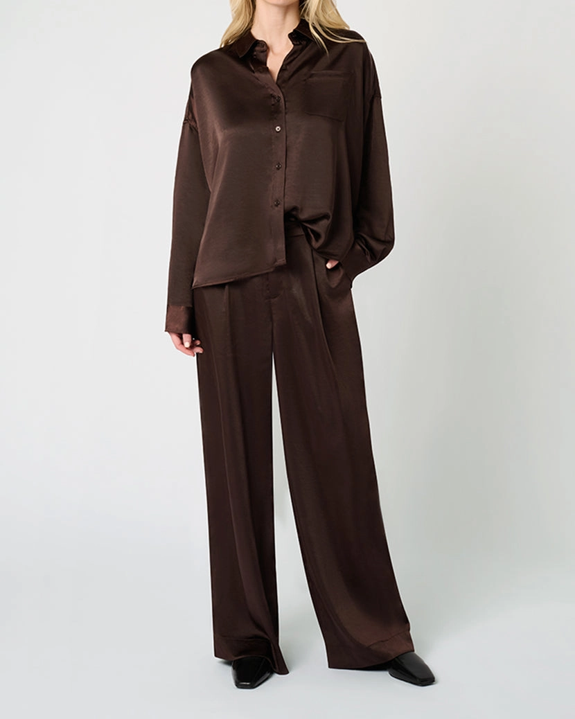 Cropped Button Front Shirt