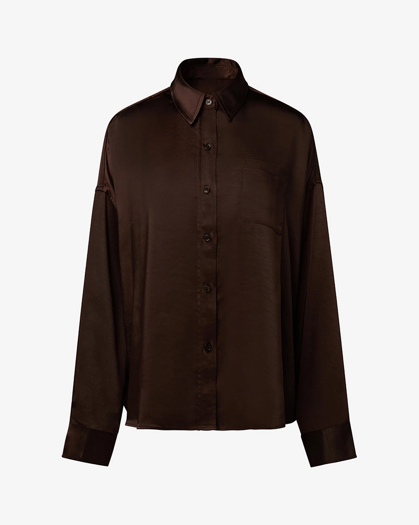 Cropped Button Front Shirt