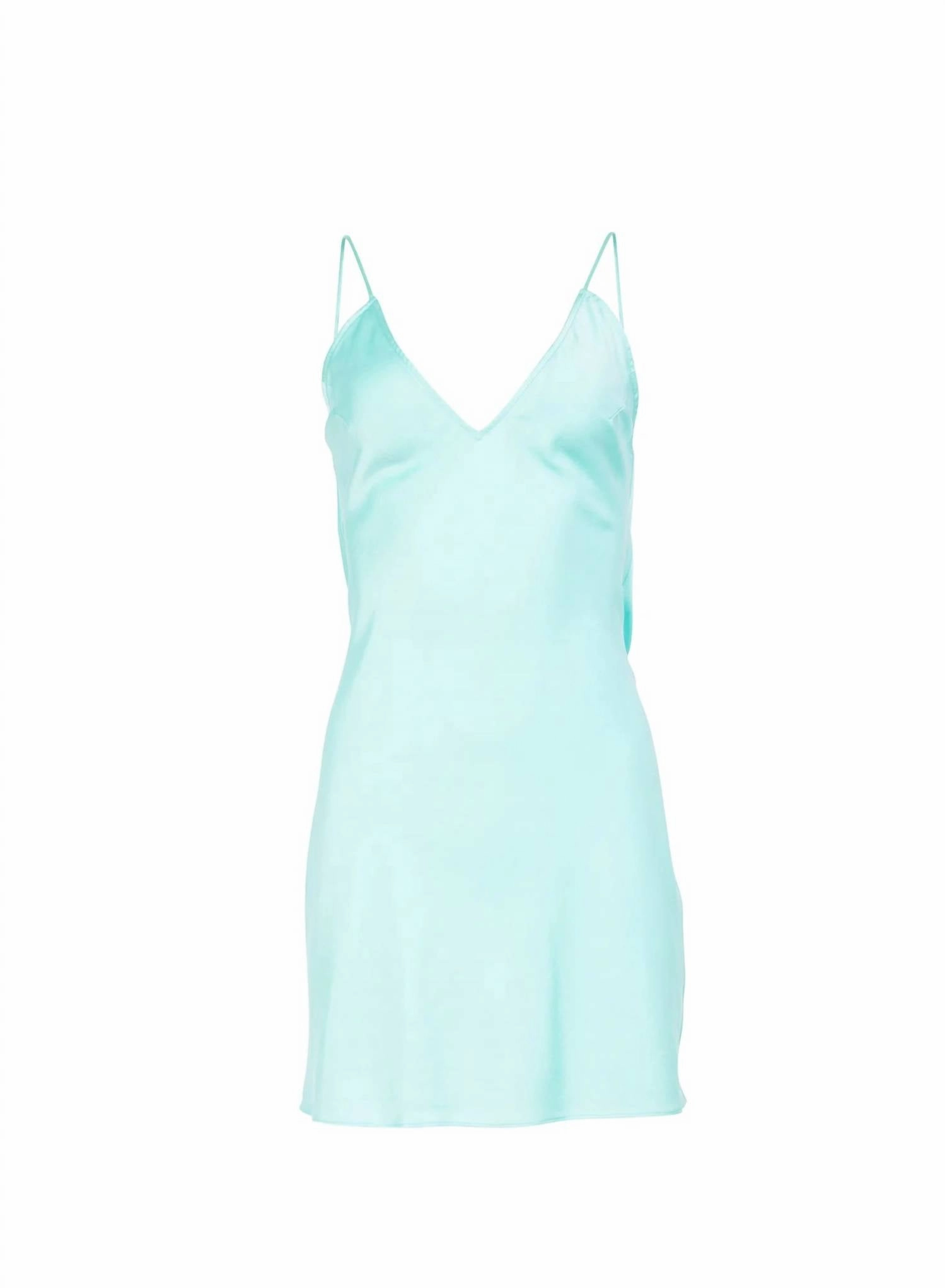 Crystal Low Back Mini Slip In Bright Jade