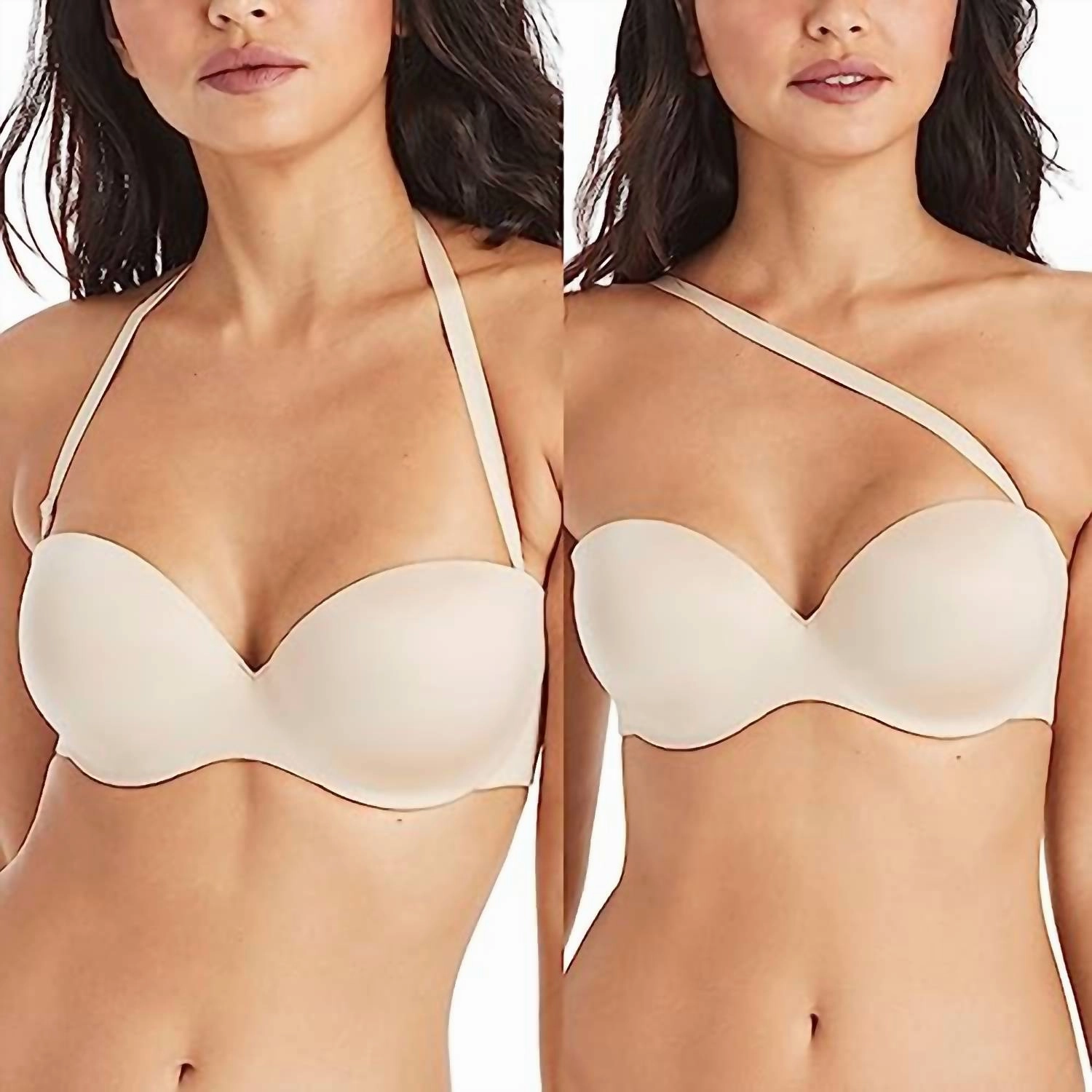 Custom Lift Strapless Underwire Bra In Latte Lift