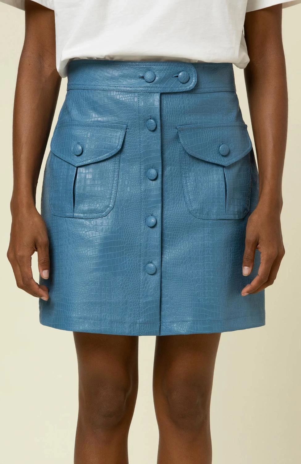 Daryl Mini Skirt In Bleu Azur