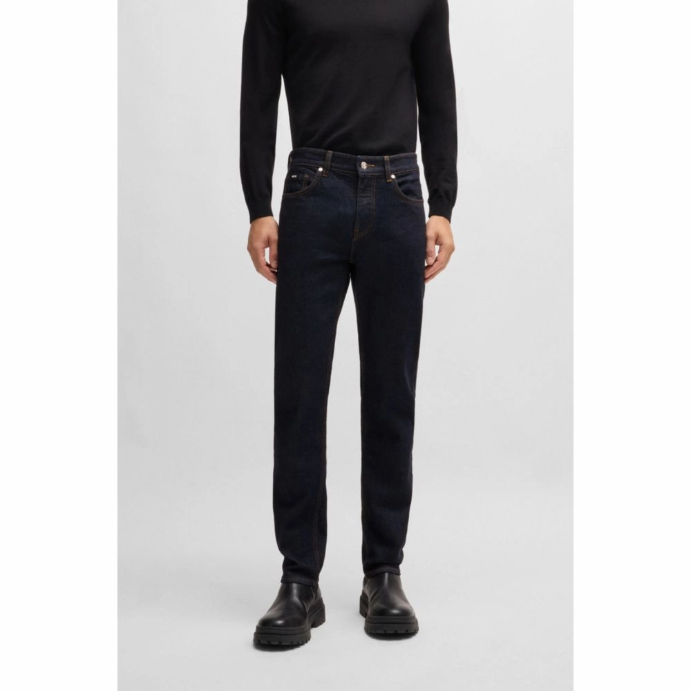 Delaware Slim-fit jeans in dark-blue comfort-stretch denim