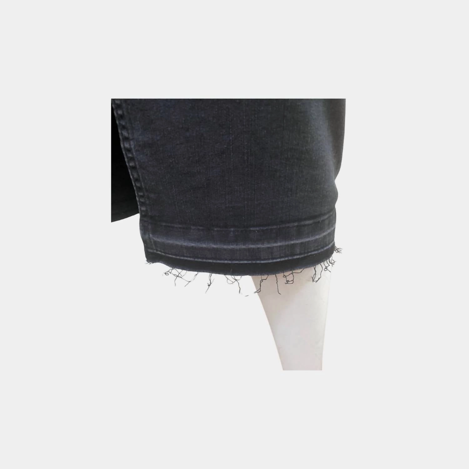 Denim Skirt In Black