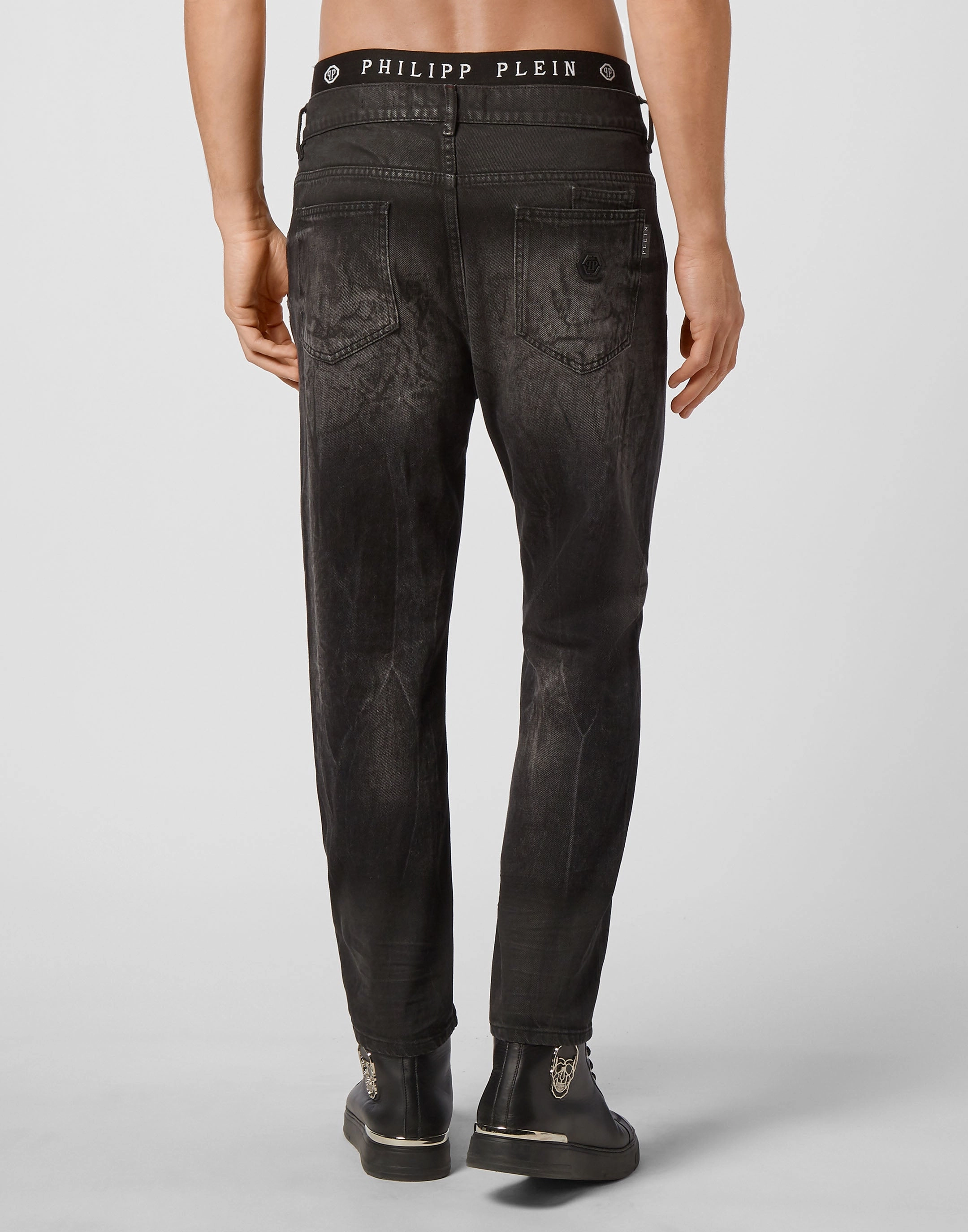 Denim Trousers Carrot Fit Iconic Plein