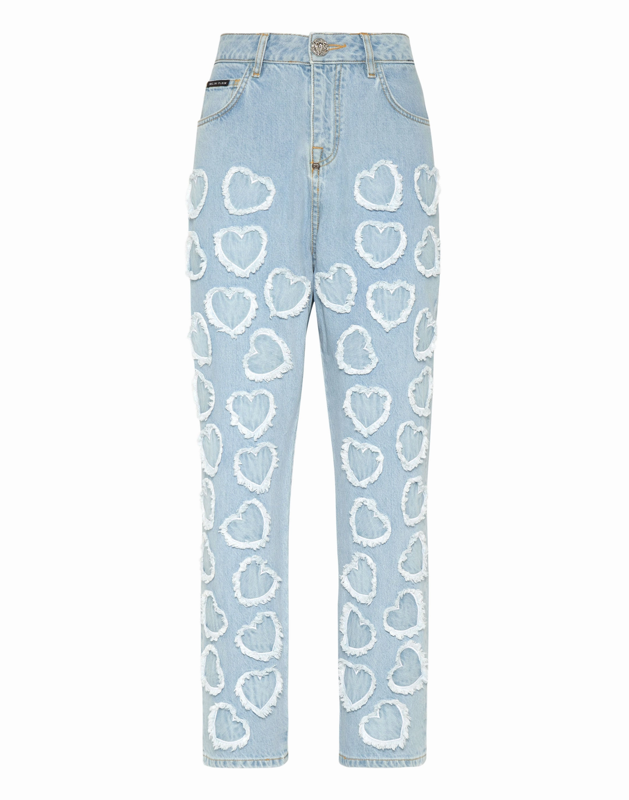 Denim Trousers Loose Fit Heart