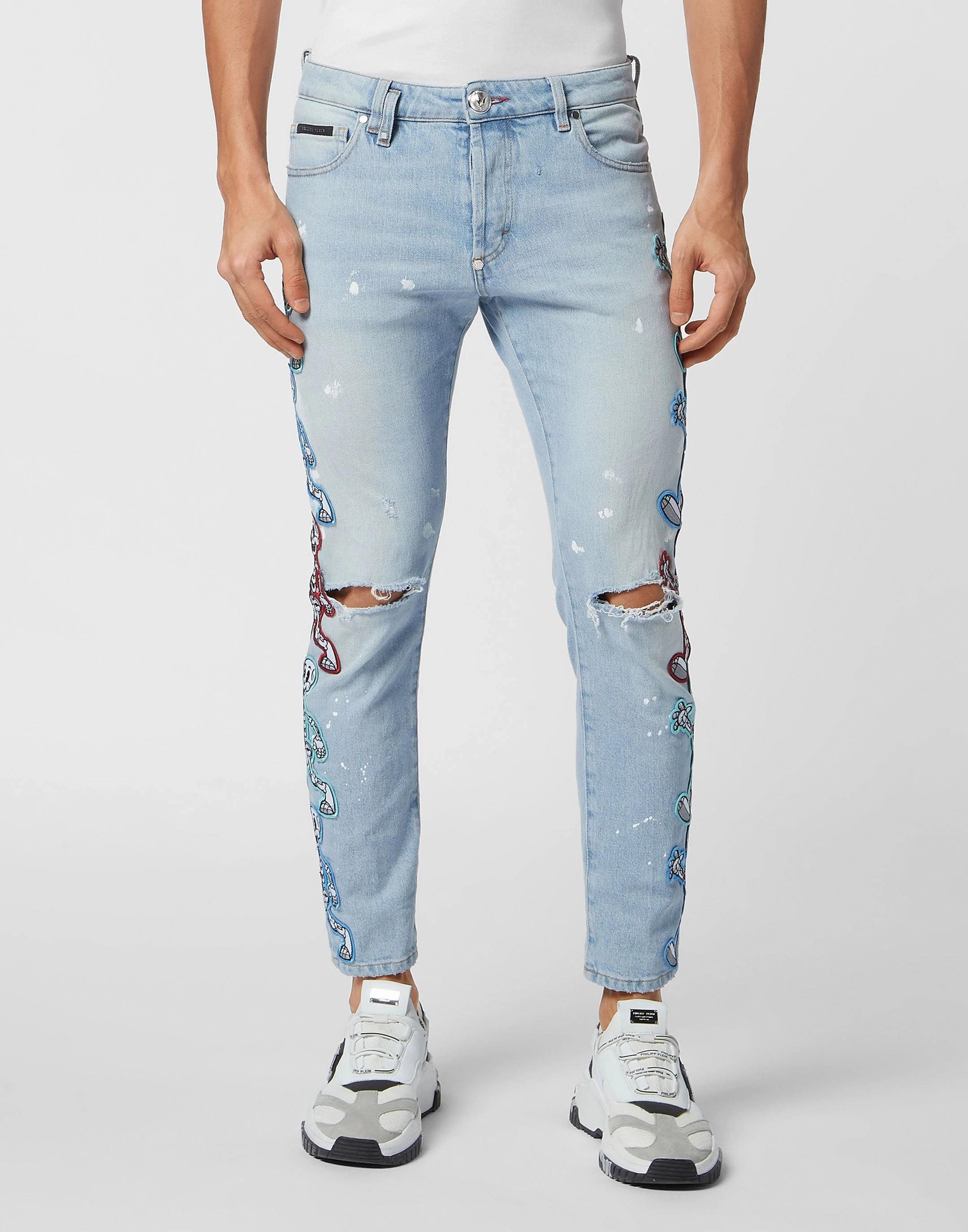 Denim Trousers Skinny Fit Skully Gang