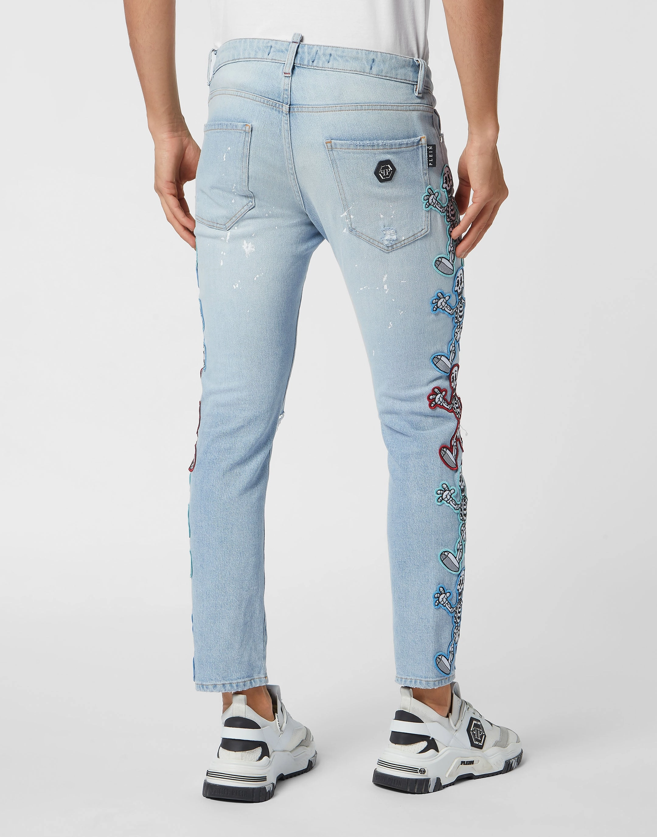 Denim Trousers Skinny Fit Skully Gang