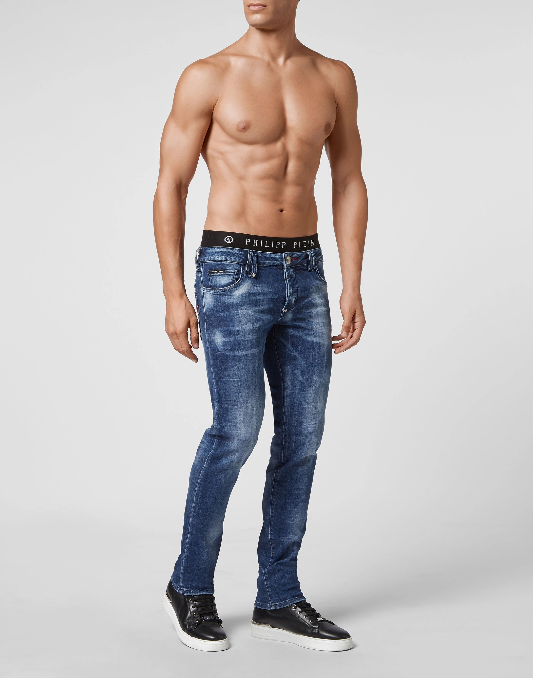 Denim Trousers Straight Cut