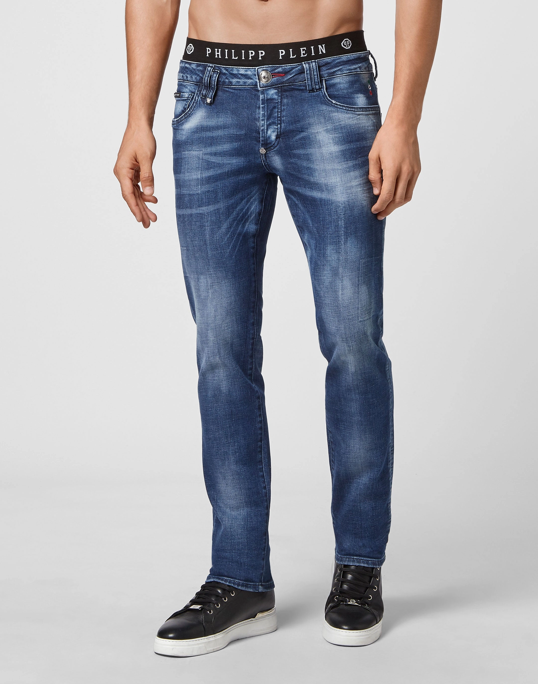 Denim Trousers Straight Cut