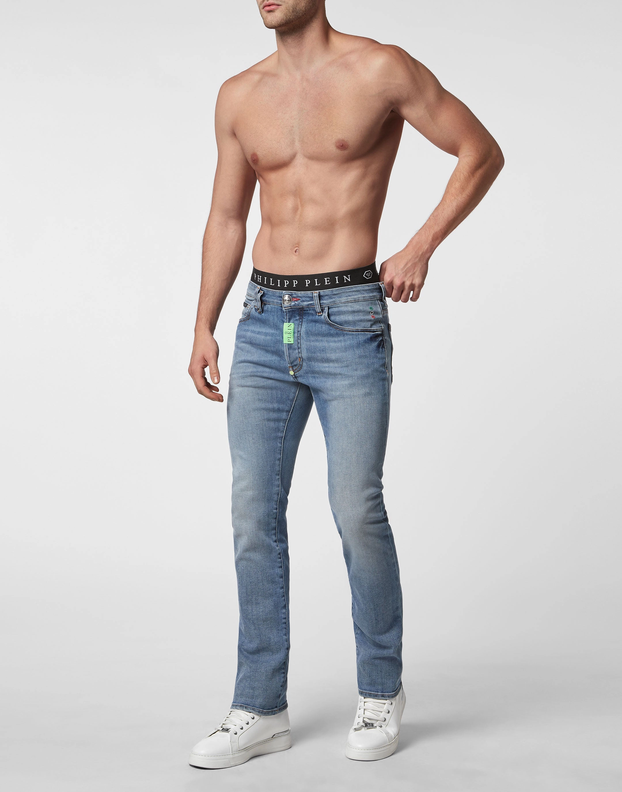 Denim Trousers Straight Supreme Comfort fit Hexagon