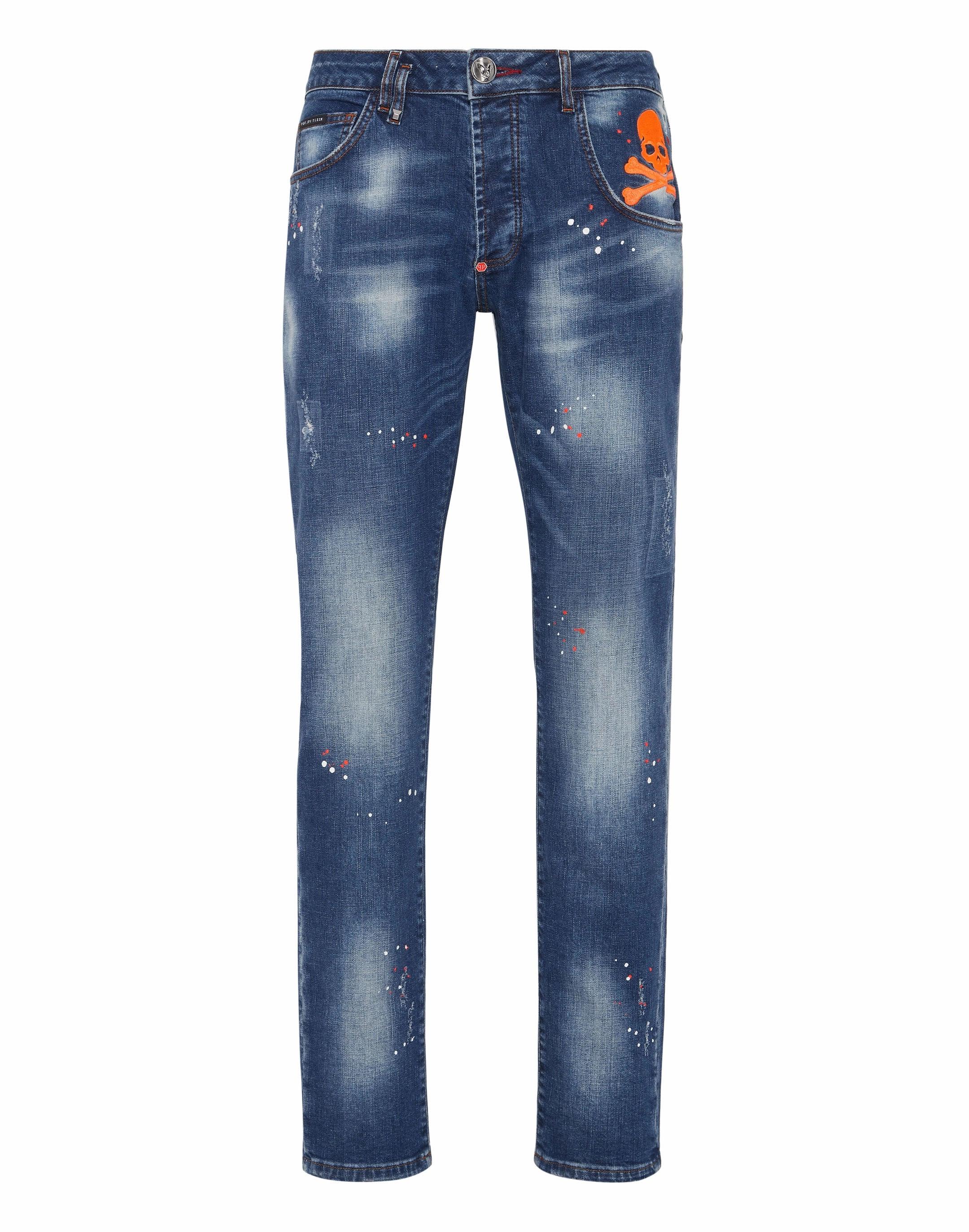 Denim Trousers Super Straight Cut Skull&Bones