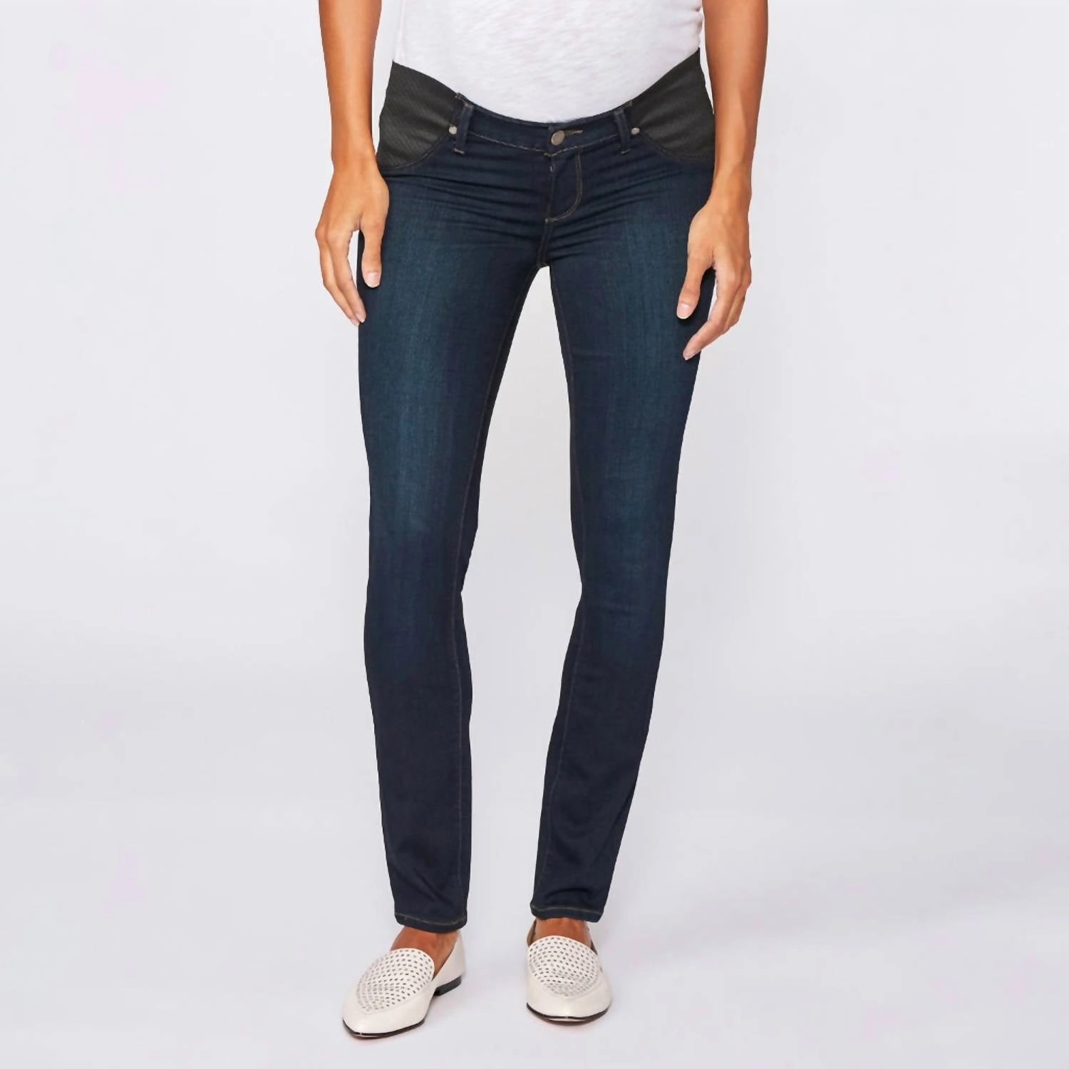 Denim Verdugo Skinny Maternity Mona Jeans In Dark Blue