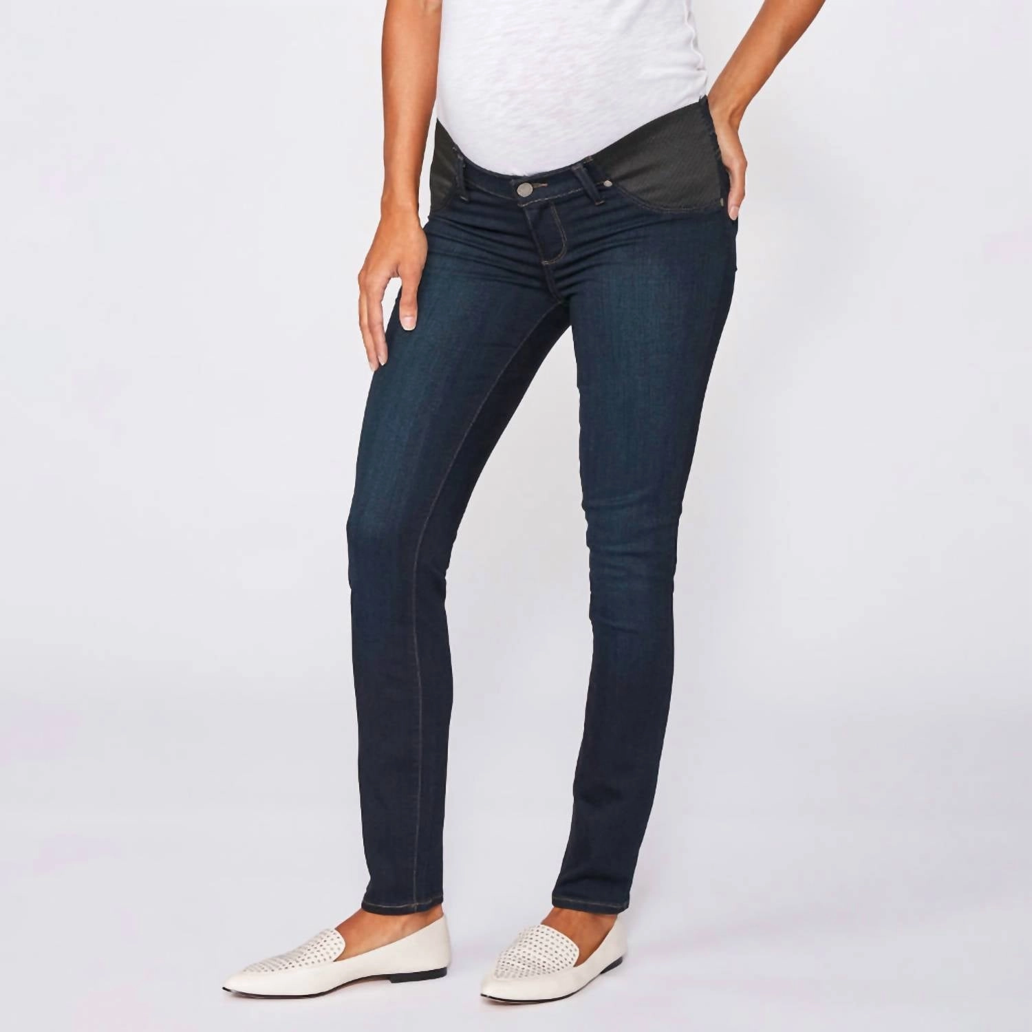 Denim Verdugo Skinny Maternity Mona Jeans In Dark Blue