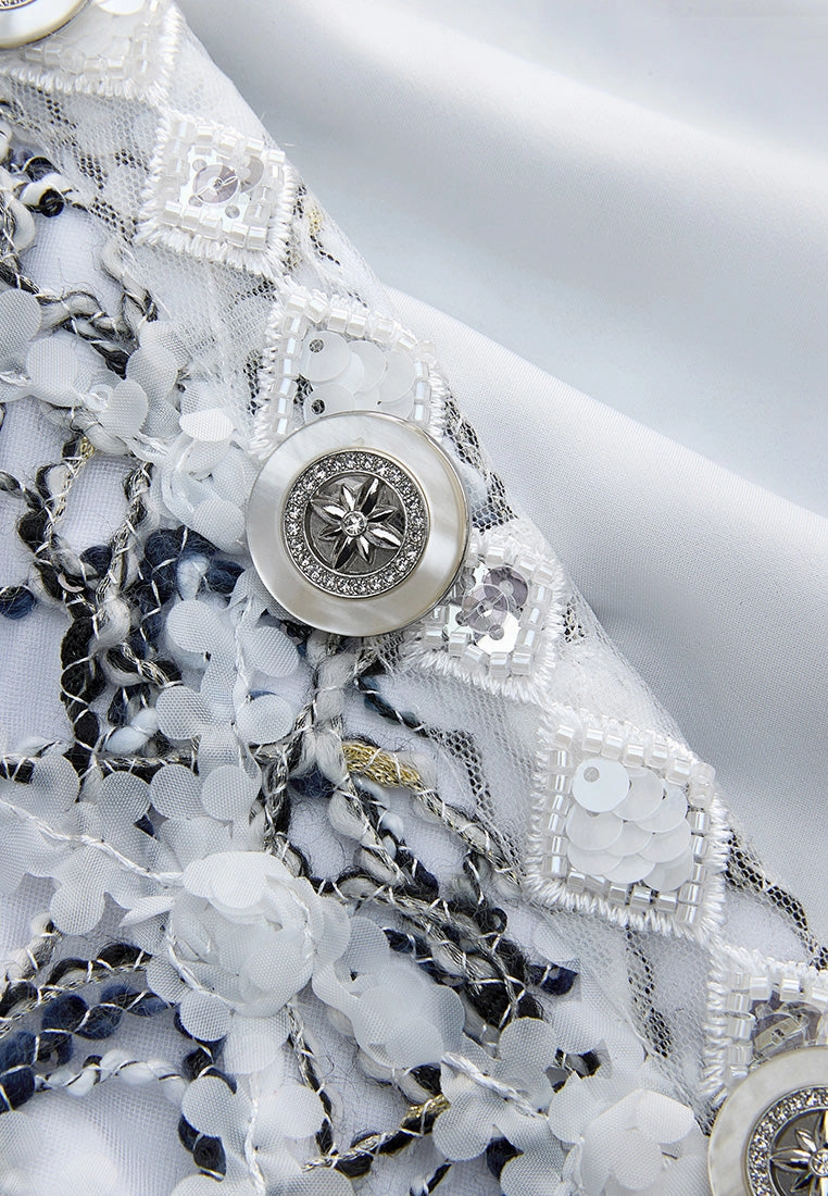 Diamond-pattern Lace Vest