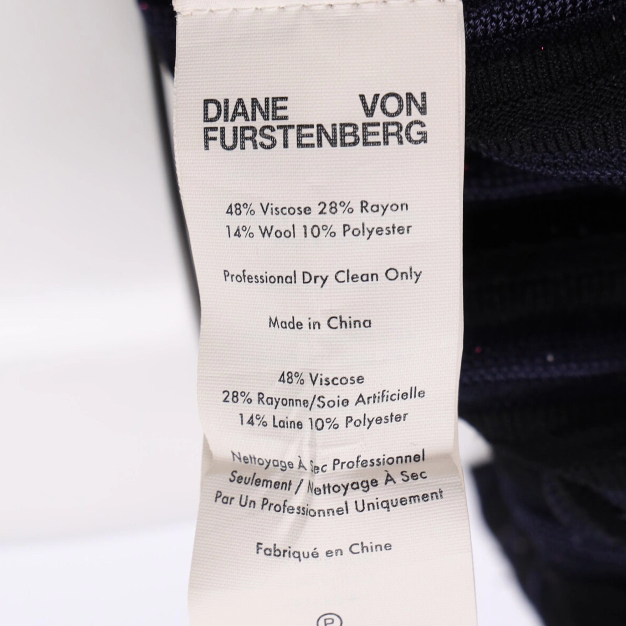Diane von Furstenberg Klara Pleated Stretch-Knit Midi Skirt In Navy Blue Viscose