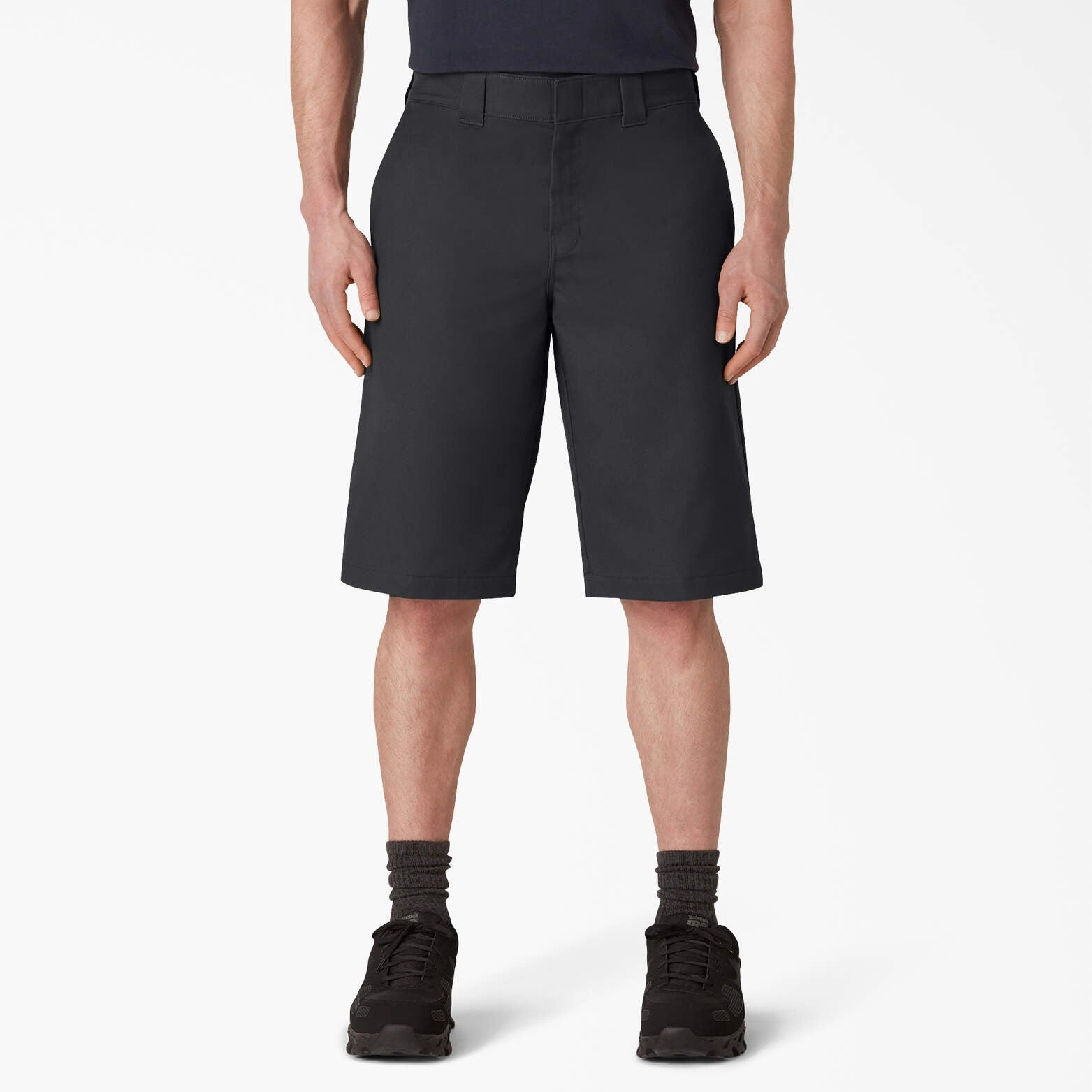 Dickies Cooling Active Waist Flat Front Shorts, 13"