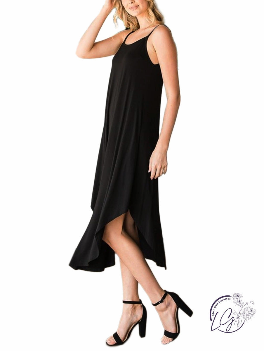 Different Places Soft Midi Dress