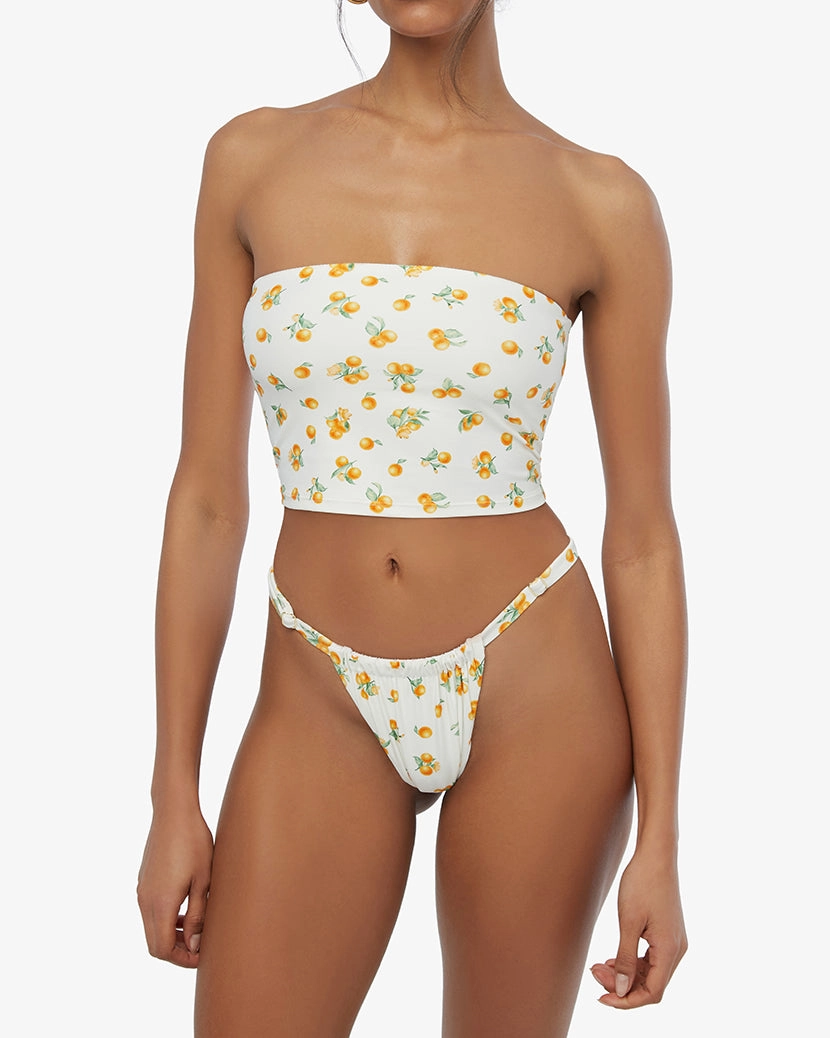 Ditsy Oranges Tube Top